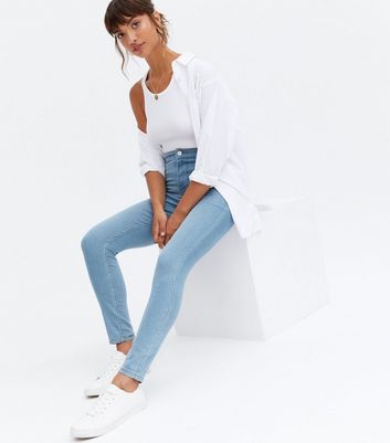 Blue Light Wash High Waist Hallie Super 