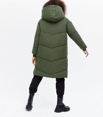 Green shop hooded coat