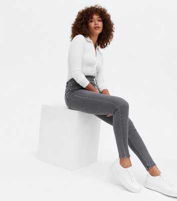 Dark Grey Mid Rise ‘Lift & Shape’ Emilee Jeggings