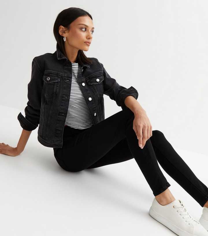 Black High Waist Hallie Super Skinny Jeans