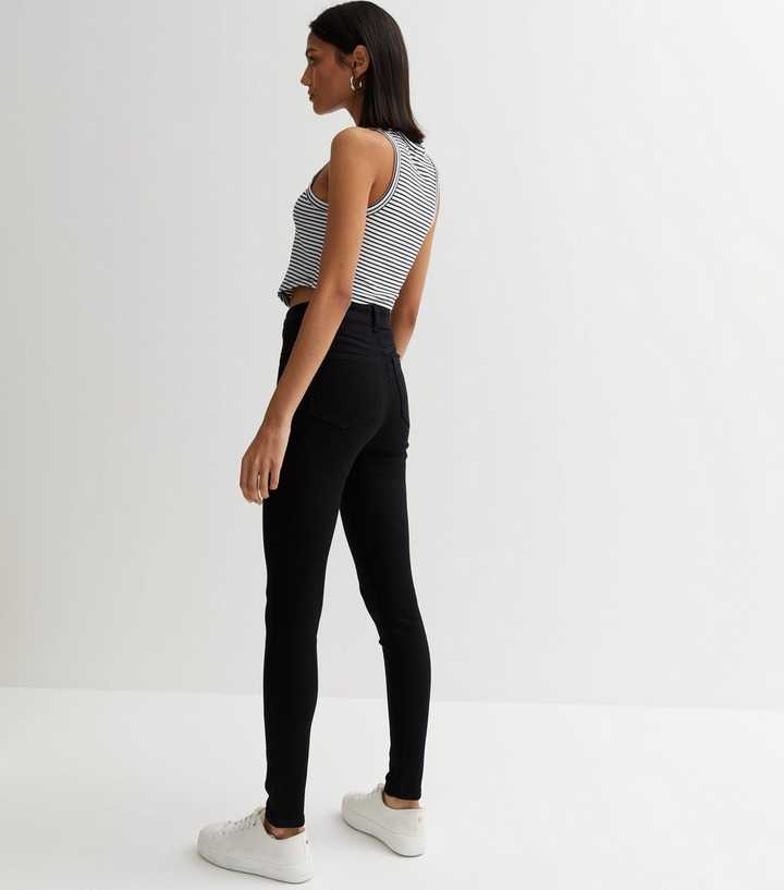 Black High Waist Hallie Super Skinny Jeans