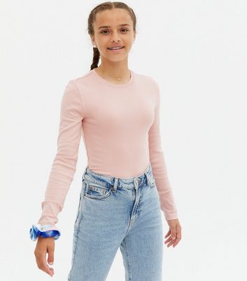 youth pink long sleeve shirt