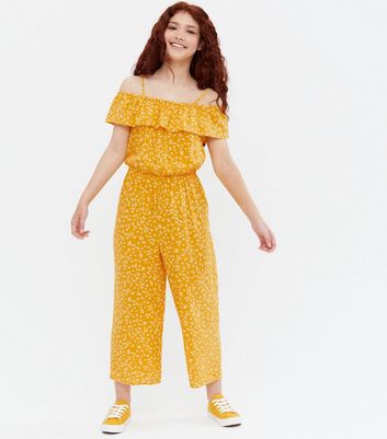 Yellow jumpsuit sales new look