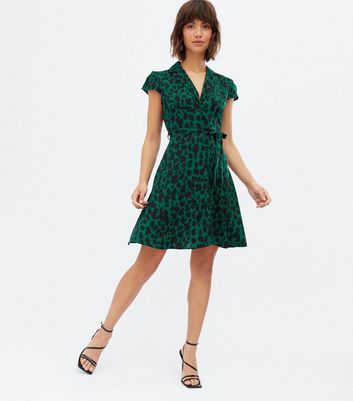 dark green leopard print shirt