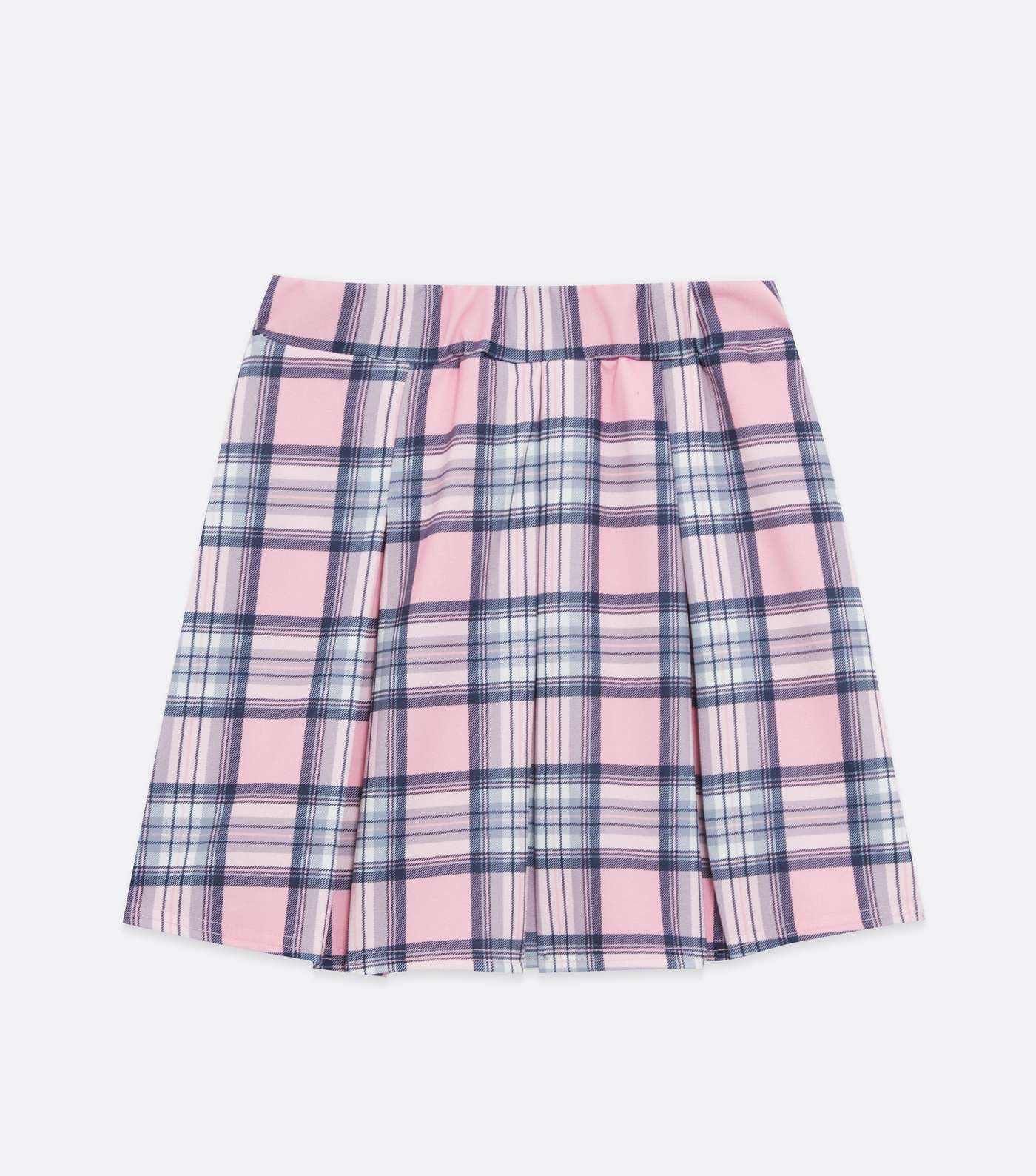 Pink Vanilla Pink Check Pleated Mini Tennis Skirt Image 5