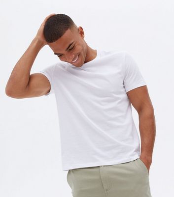 plain white short sleeve top