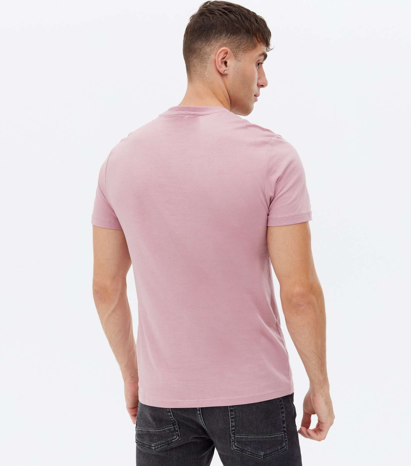 Mid Pink Short Sleeve Crew Neck T-Shirt Image 4