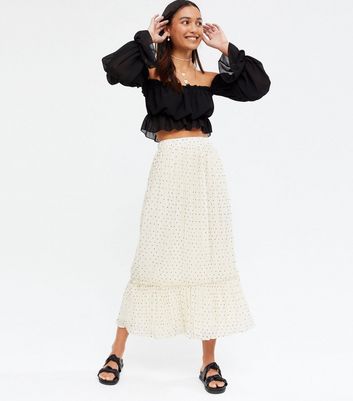 Off-white floral skirt & top- Pallavi | Kulina® – KULINA