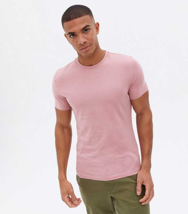 pink t shirt for men