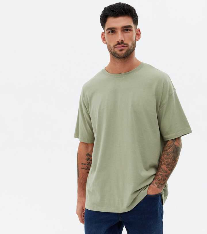 Oversized | Look Olive T-Shirt New