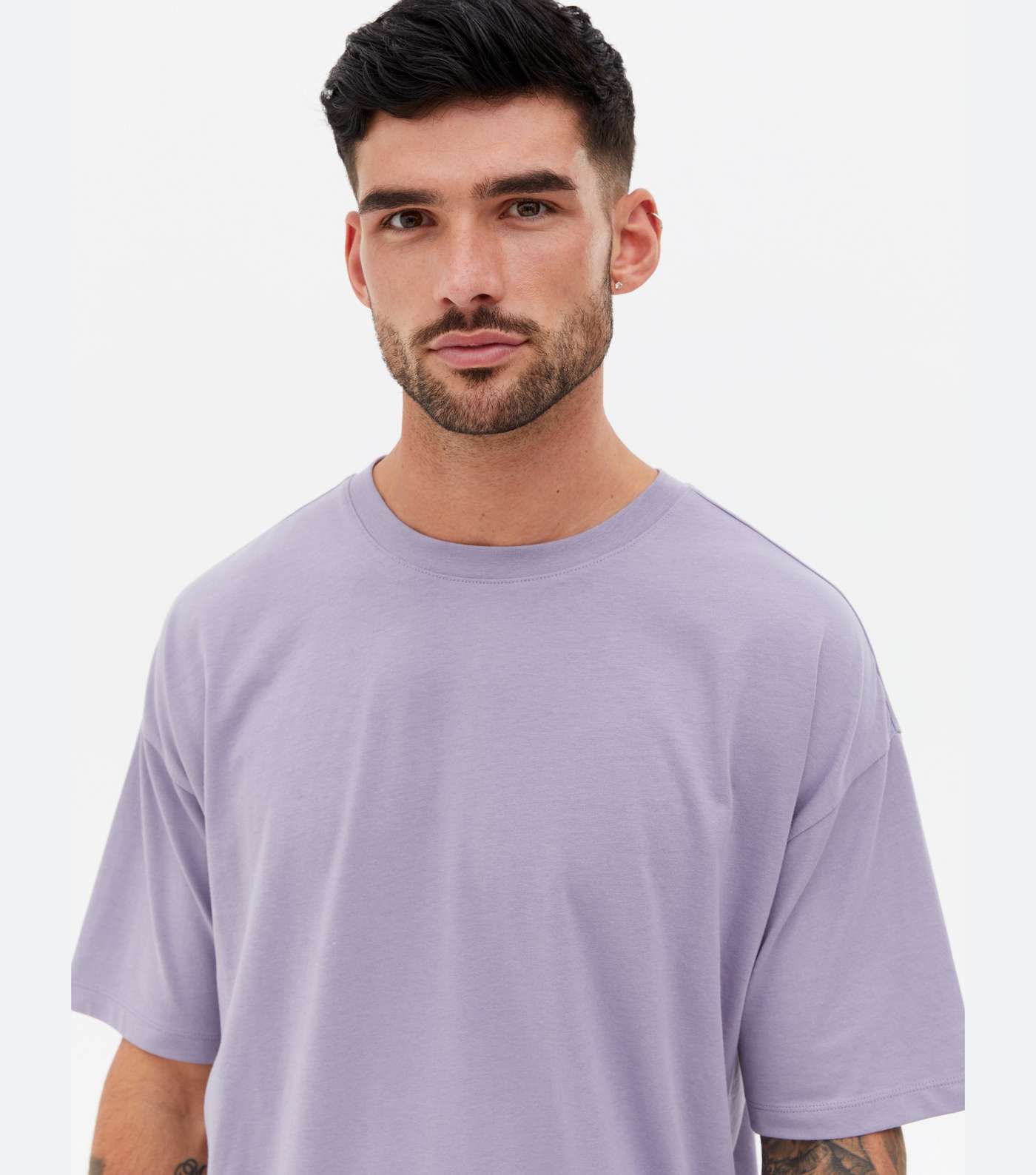 Light Purple Oversized T-Shirt  Image 3