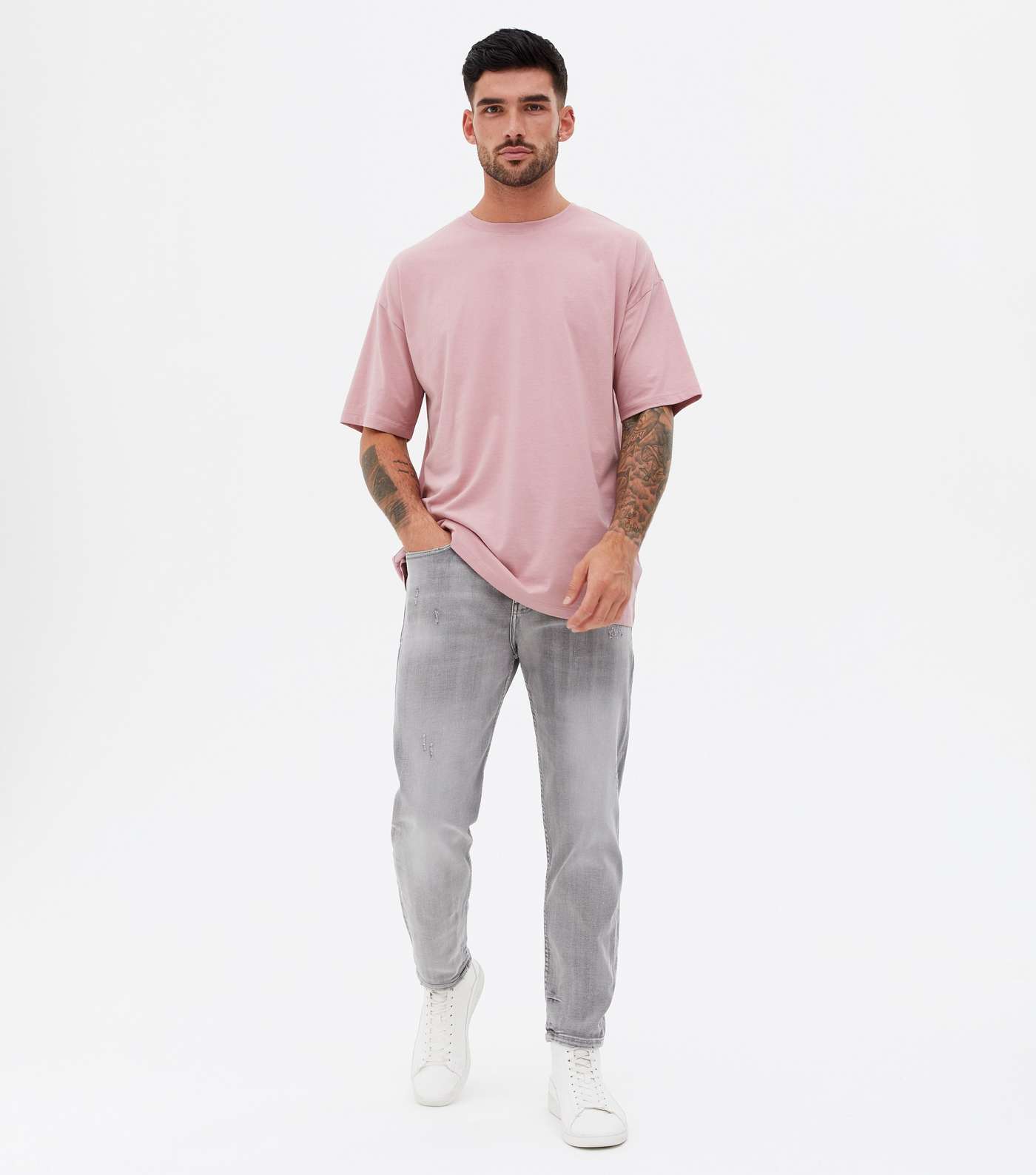 Mid Pink Oversized T-Shirt Image 2