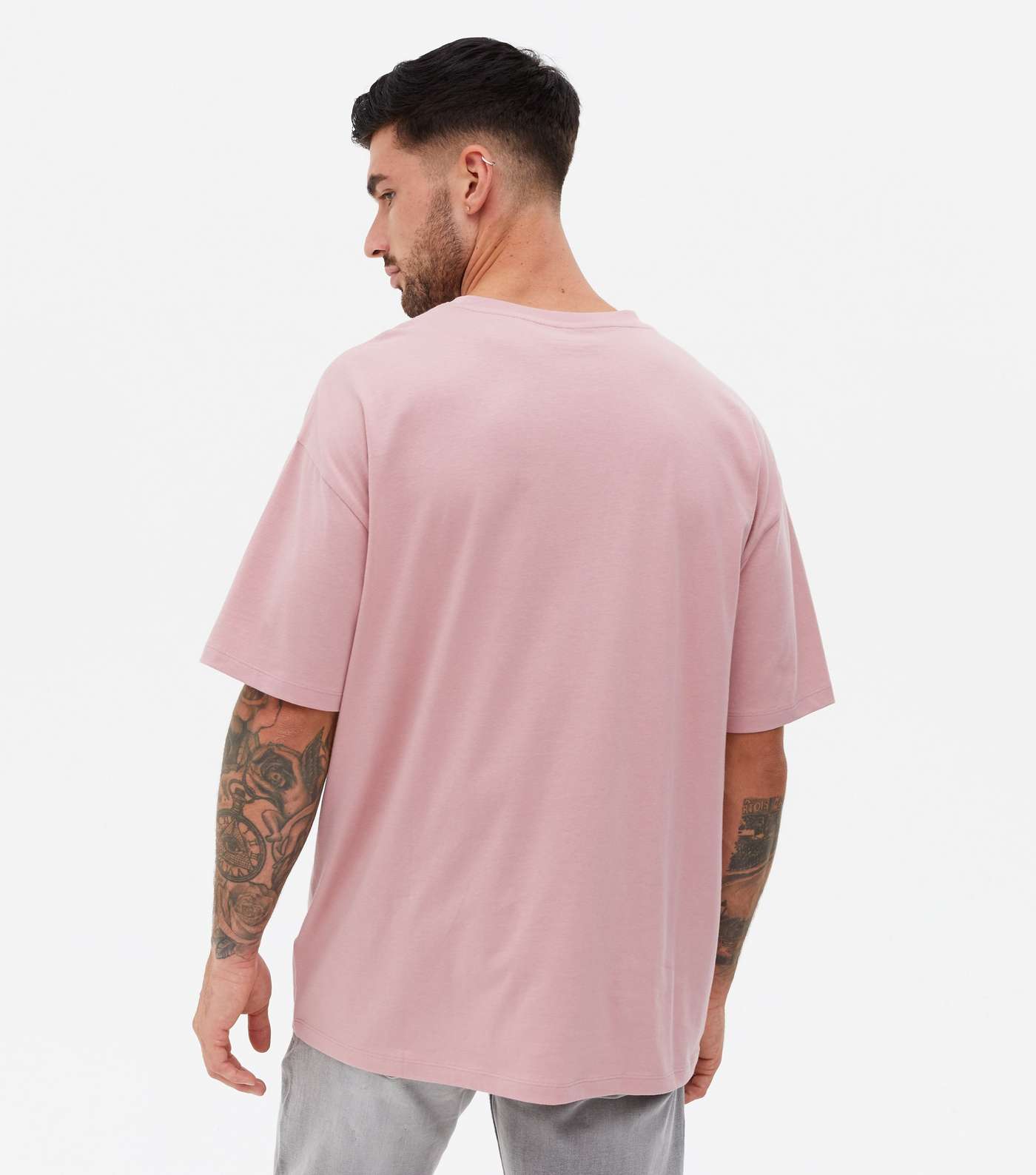 Mid Pink Oversized T-Shirt Image 4