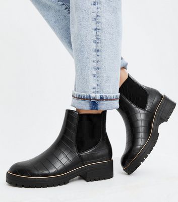 chunky chelsea boots wide fit