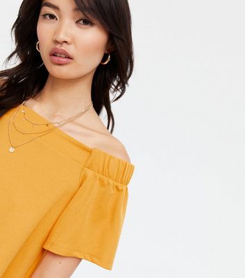 Mustard best sale bardot top