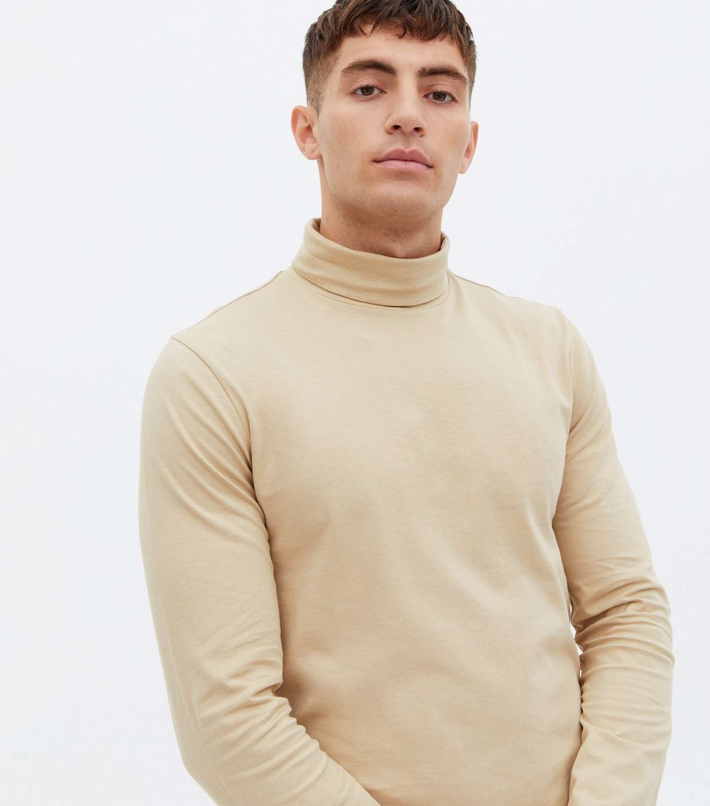 Stone Long Sleeve Roll Neck Top Image 3