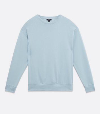 Pale Blue Crew Neck Long Sleeve Sweatshirt New Look