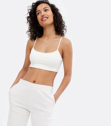 Off white white outlet crop top