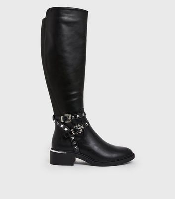 Studded knee high on sale boots