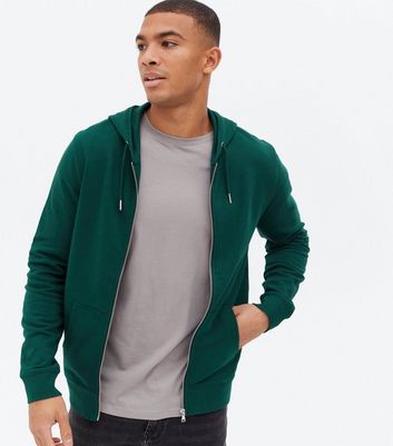 Hunter green zip 2025 up hoodie