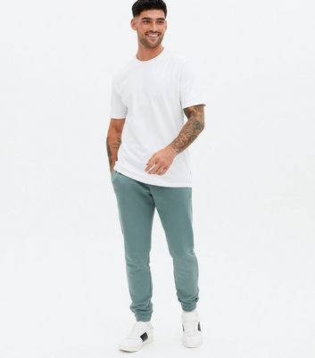 Blue Tie Waist Cuffed Joggers | New Look