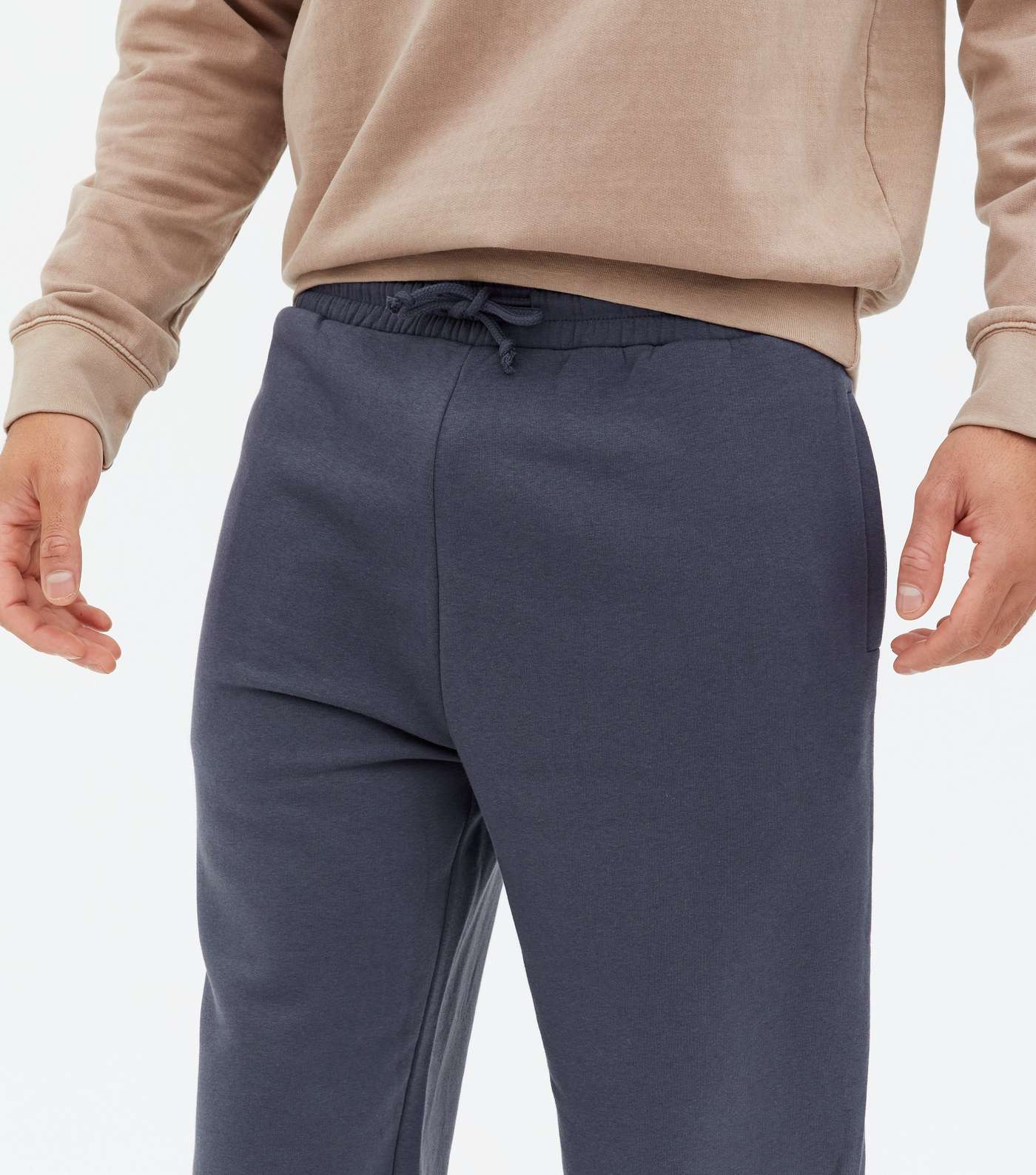 Bright Blue Relaxed Fit Cuffed Joggers Image 3