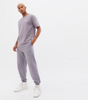 Lilac Relaxed Fit Cuffed Joggers New Look