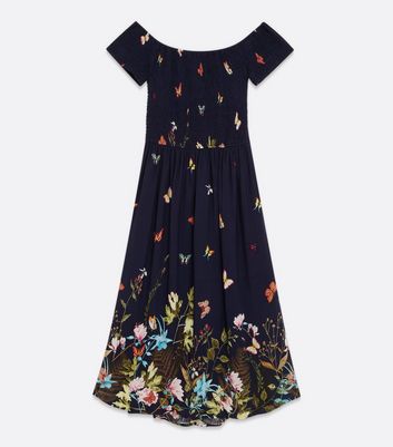 mela navy butterfly dress