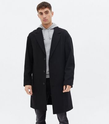 New look mens sales overcoat