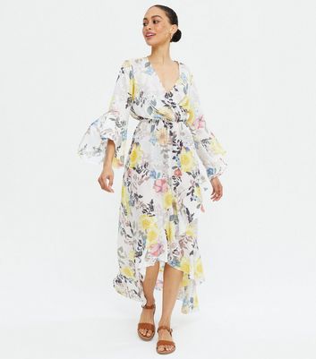 chiffon floral long dress