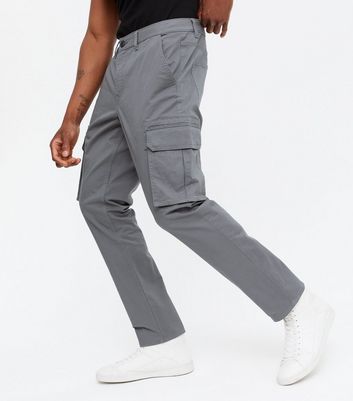 Grey Slim Fit Cargo Trousers New Look