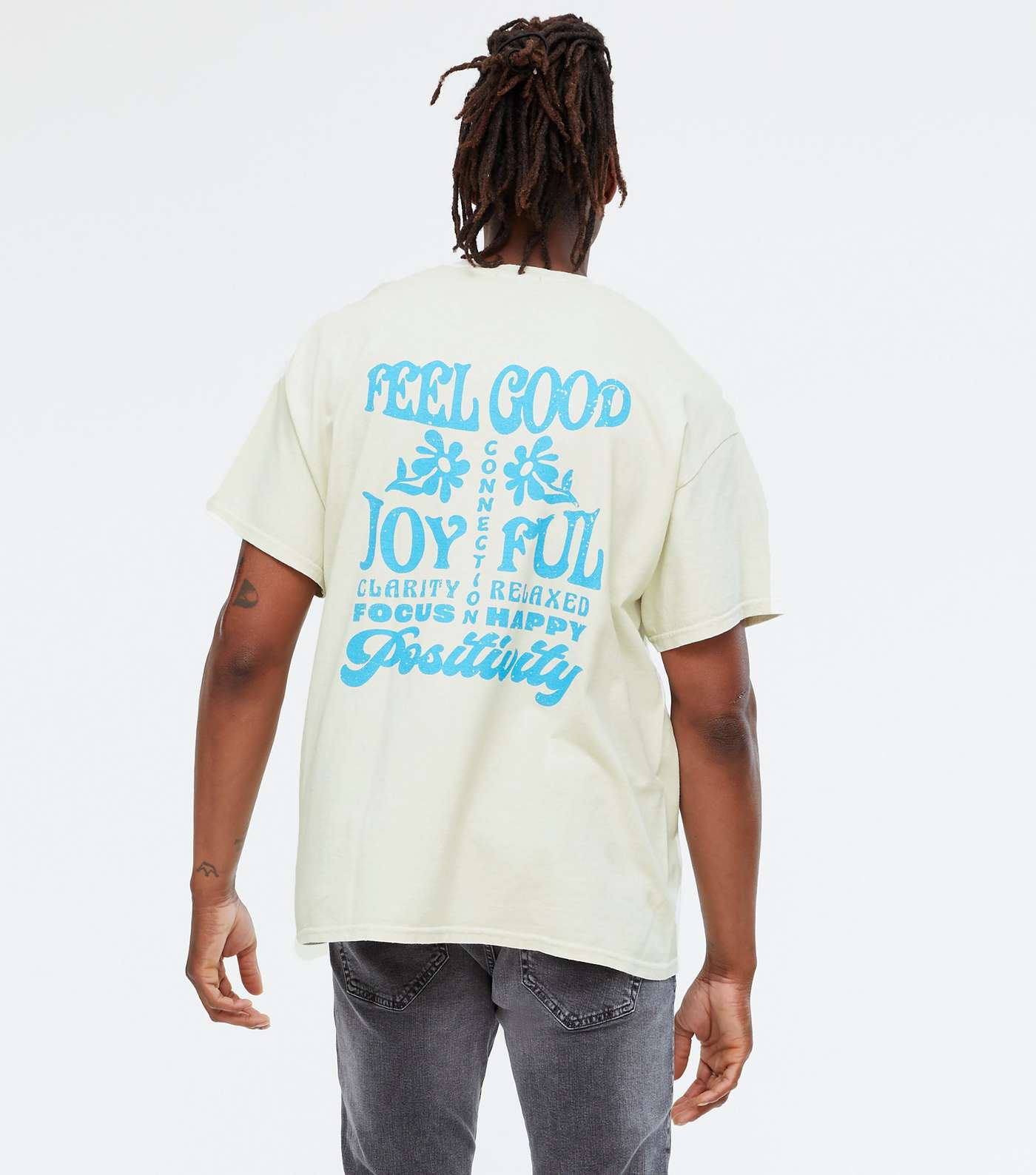Off White Feel Good Front and Back Logo T-Shirt