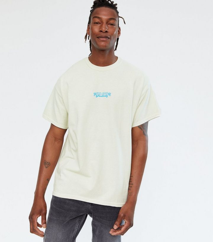 Off White Good Front and Back Logo T-Shirt | New Look