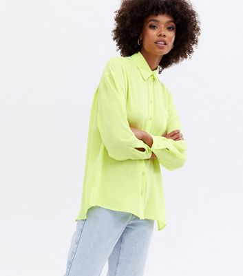 Green Long Sleeve Oversized Shirt | New 