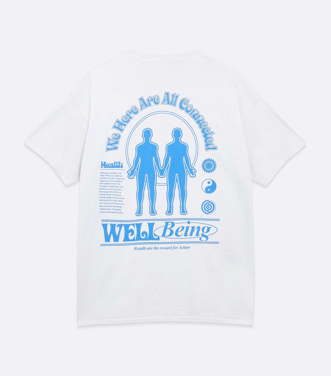 Off White Overdyed Well Being Logo T-Shirt Image 5