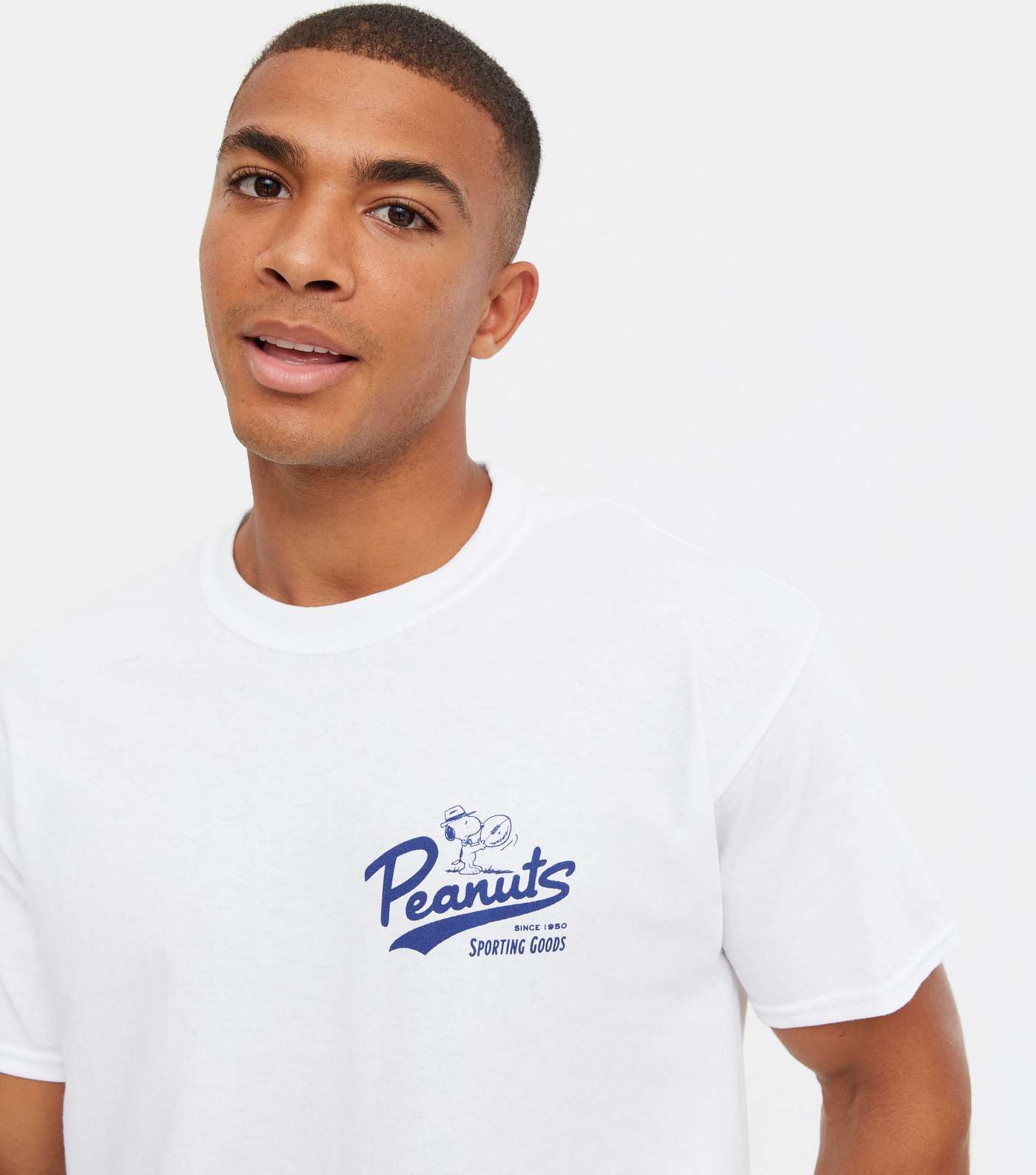 White Peanuts Sporting Goods Back Logo T-Shirt Image 3