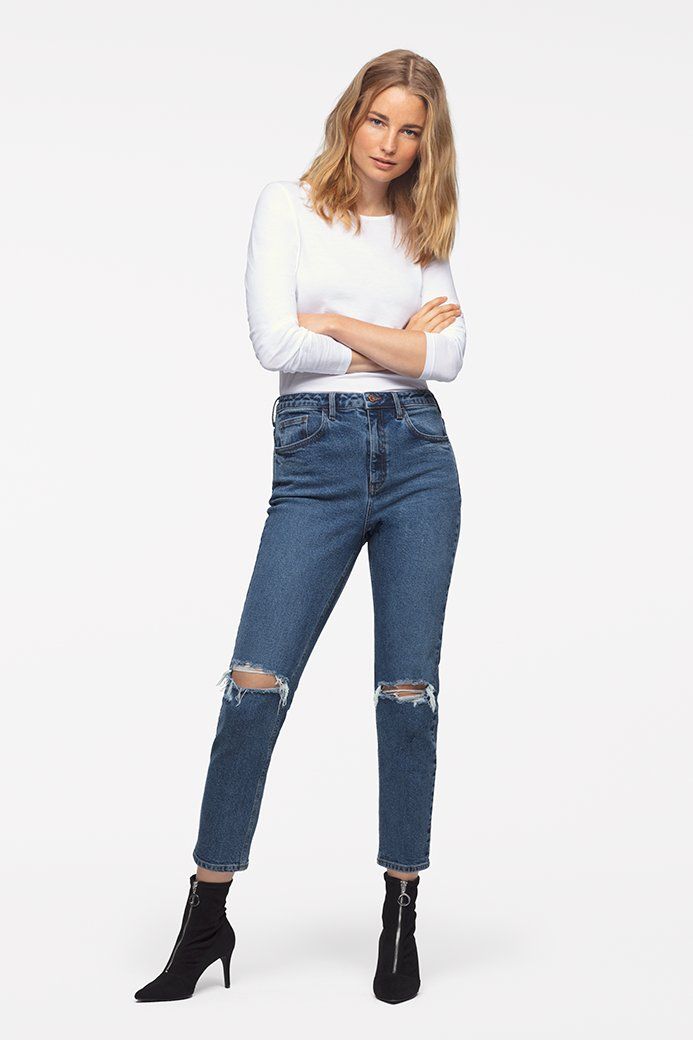 Tori Jeans Fit Guide | High Waisted Mom Jeans | New Look