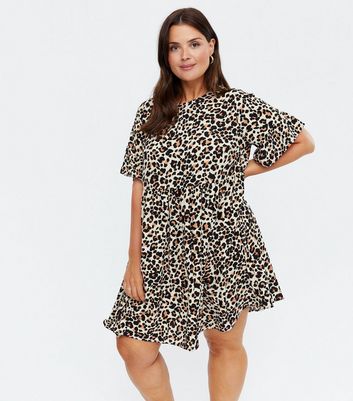 asos new look leopard print dress