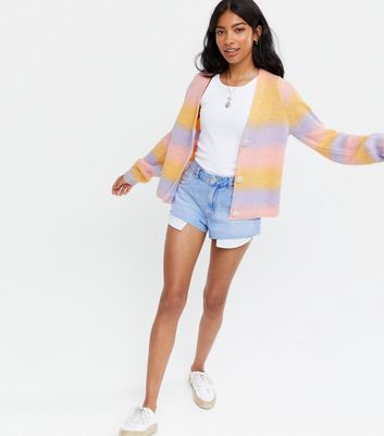 new look rainbow cardigan