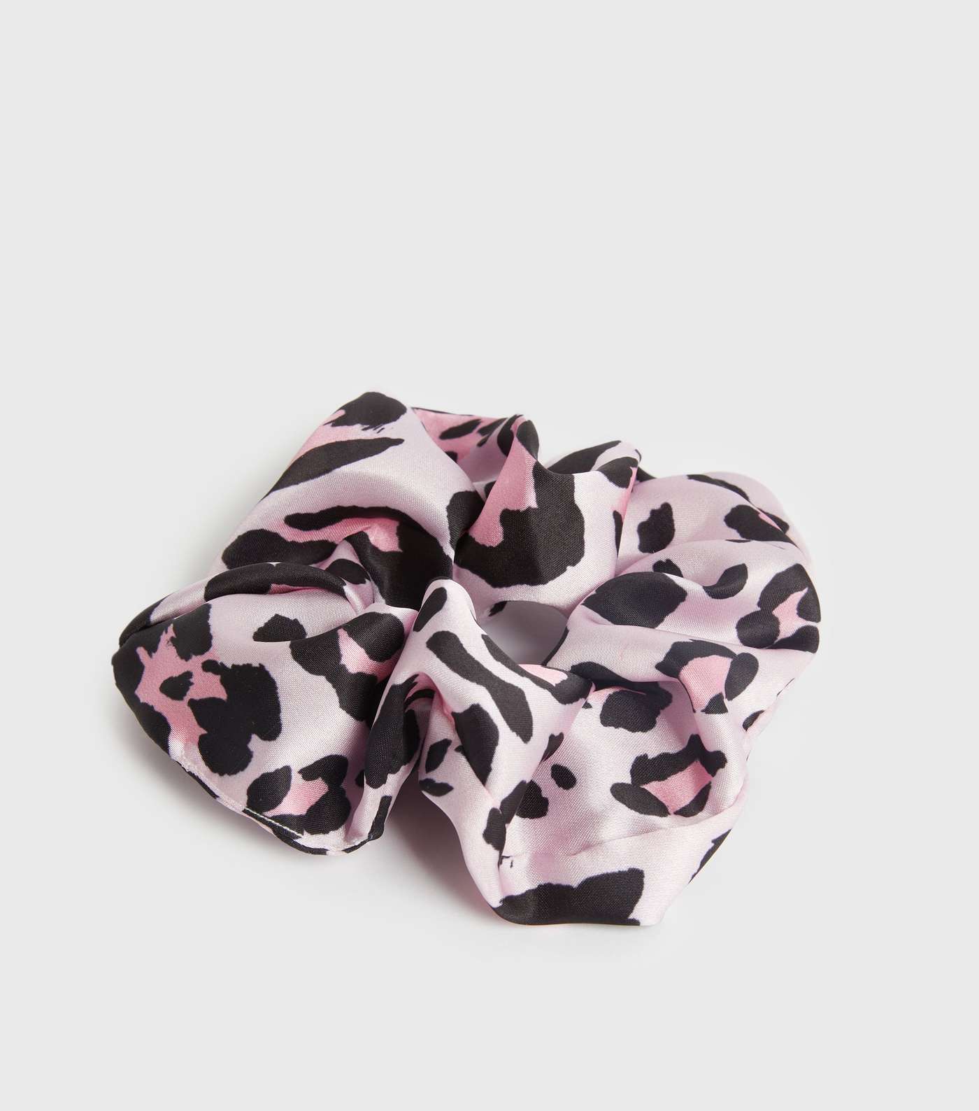 Pink Leopard Print Scrunchie