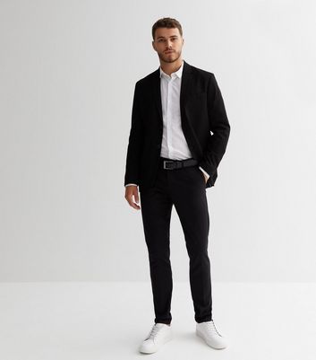 Black Double Breasted Fitted Blazer & Pants Pantsuit