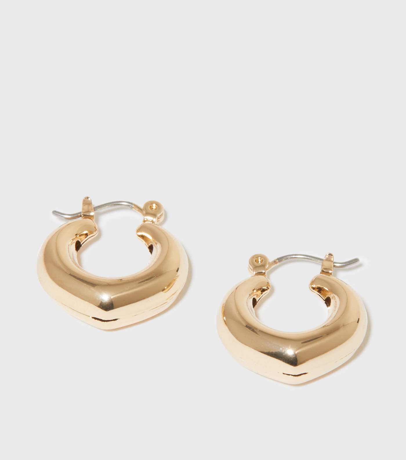 Gold Chunky Point Hoop Earrings