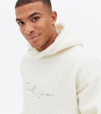 off white fleece hoodie