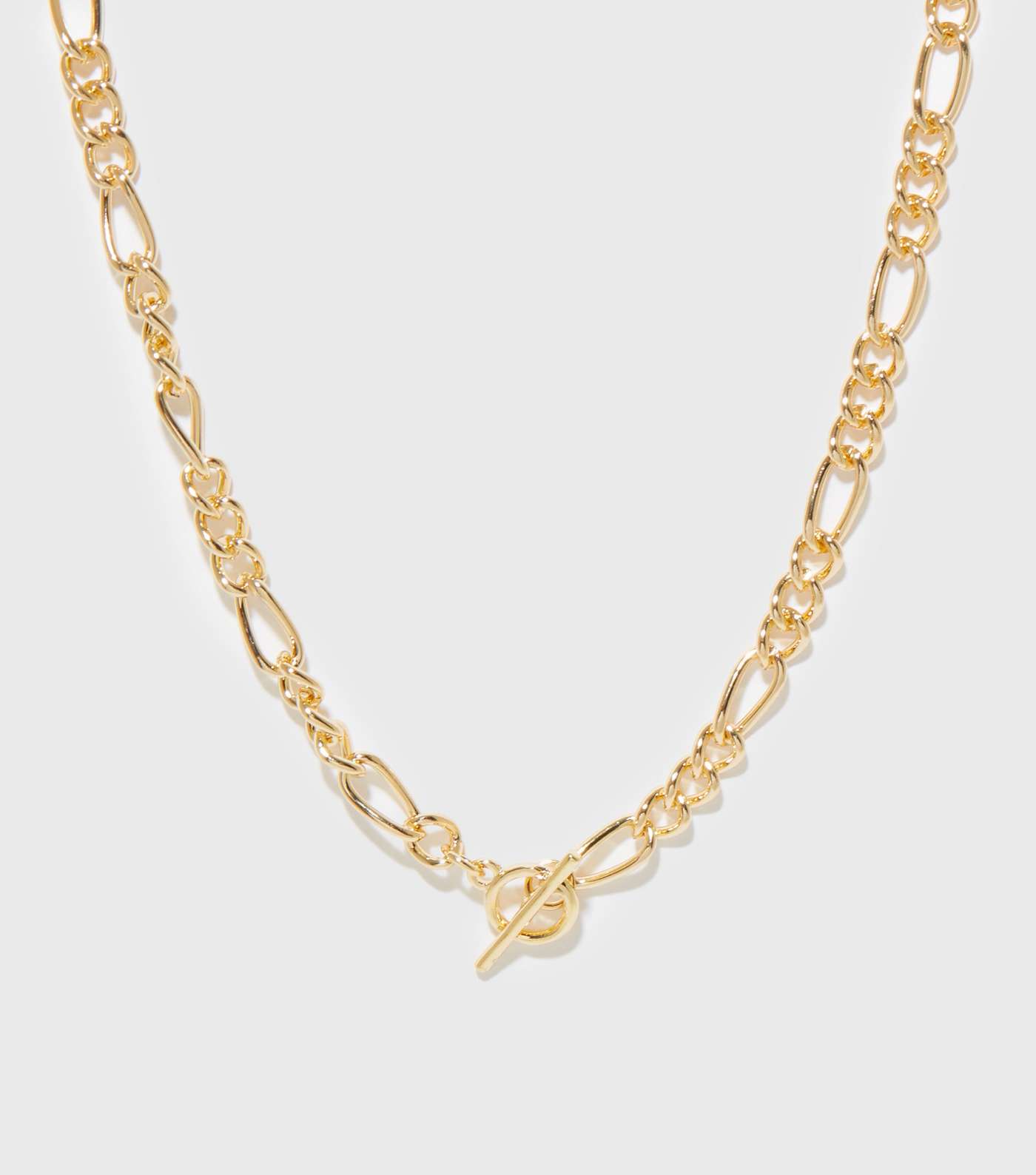 Gold T Bar Chain Necklace