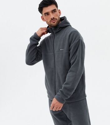 grey fleece zip up