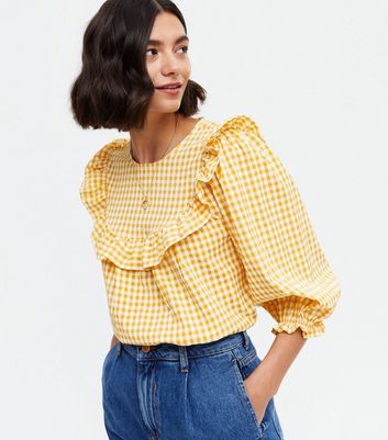 New look yellow store blouse