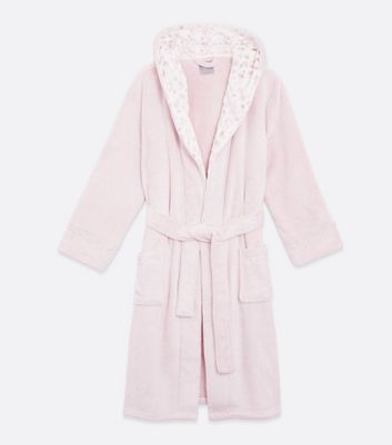 pink leopard dressing gown