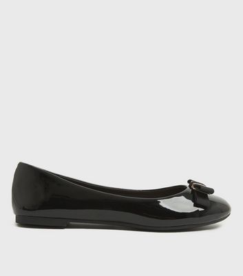 Girls black 2024 ballet pumps