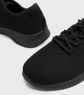 black comfy trainers