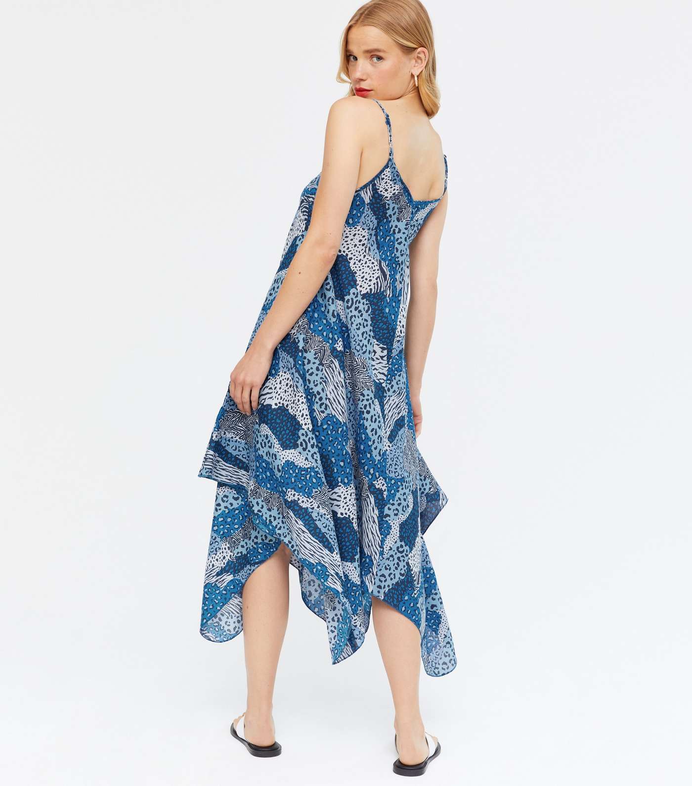 Blue Vanilla Blue Mixed Animal Print Midi Dress Image 4